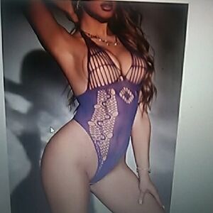 Purple Mesh Bodysuit